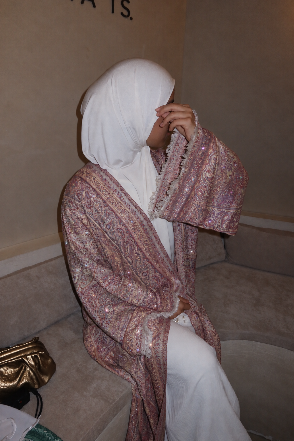 Funkelnde Pashmina-Abaya - The Muse/Rose