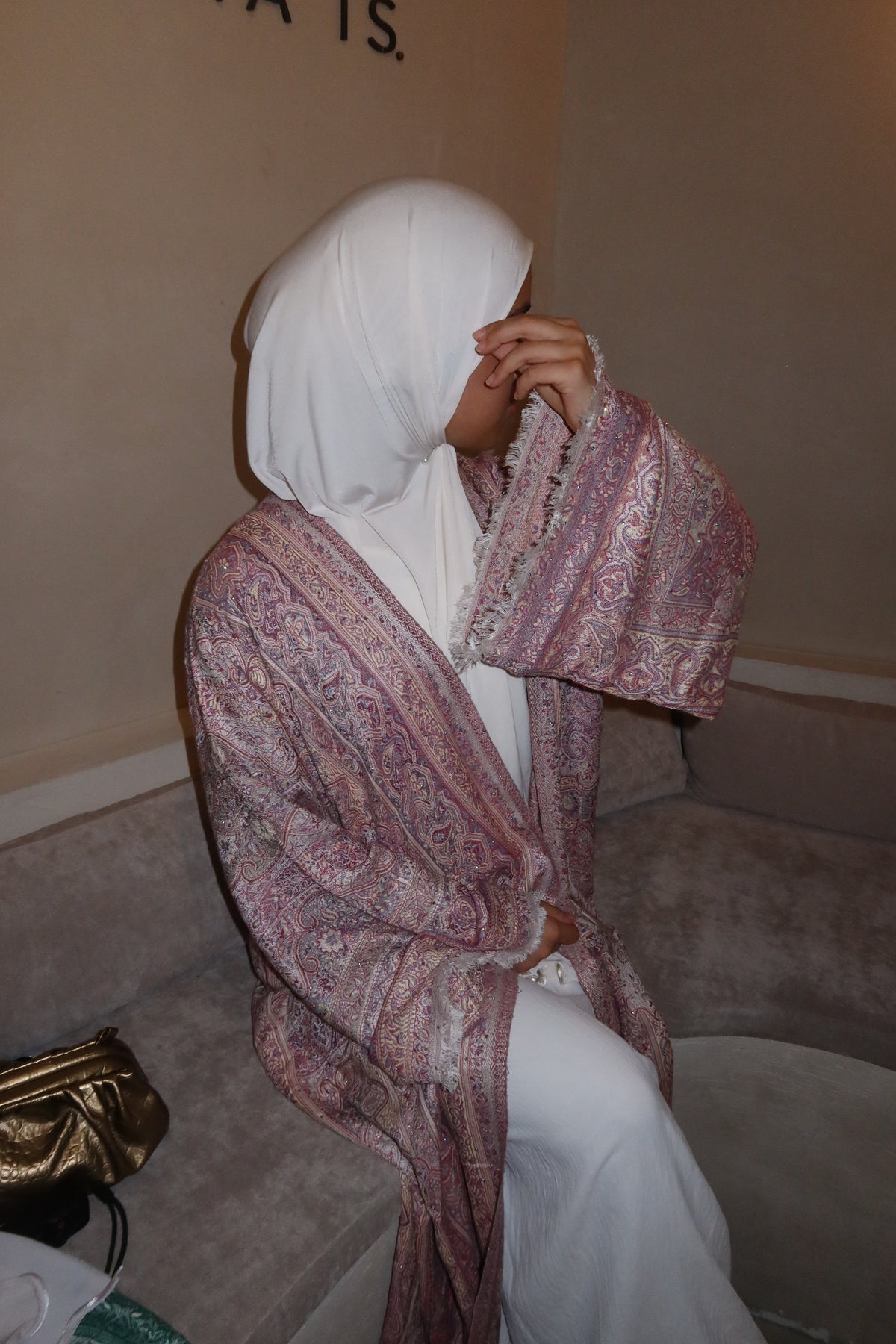 Abaya im Pashmina-Look