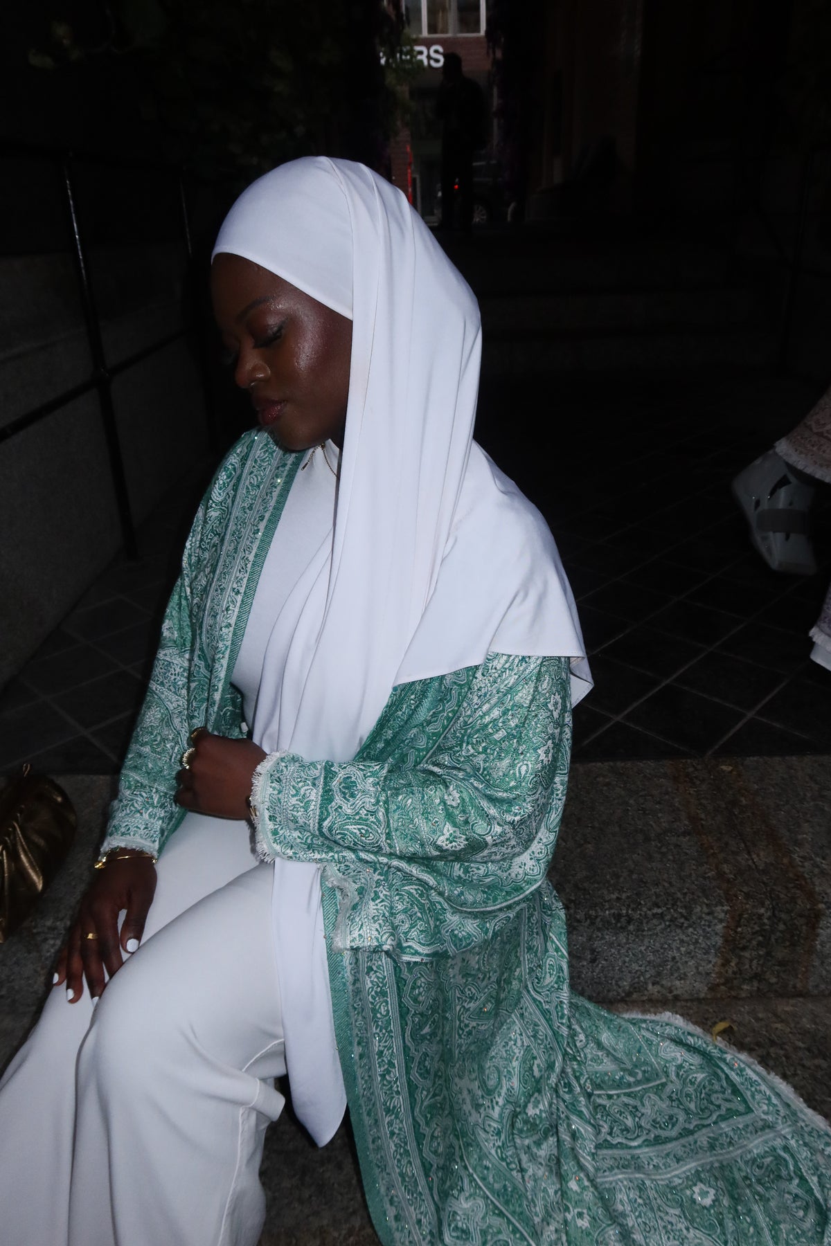Abaya im Pashmina-Look