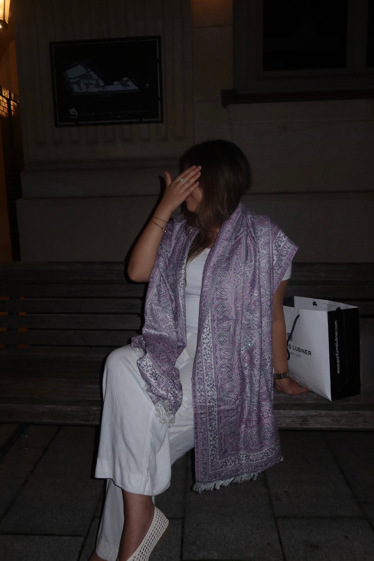 Hijab im Pashmina-Look